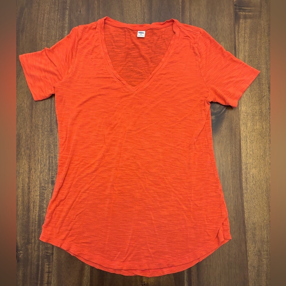 3/$12 Coral Luxe V-Neck Tee